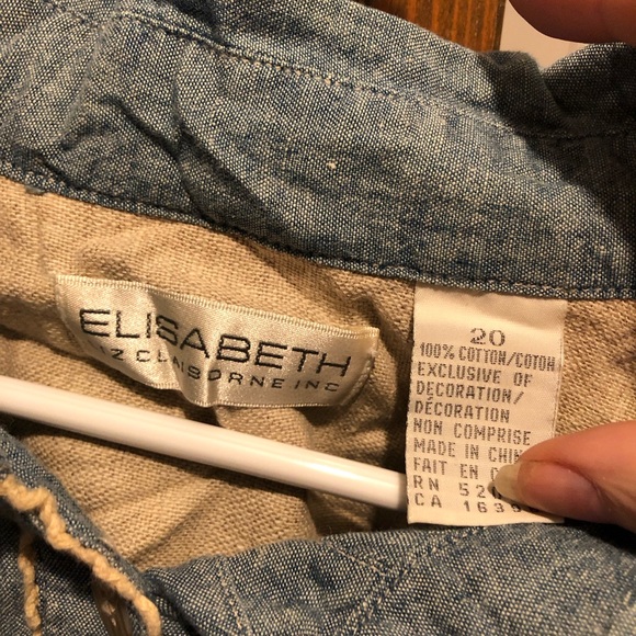 Vintage Elizabeth, Liz Claiborne Country Themed Shirt- 814 $35 or $30 w/offer - Picture 2 of 4